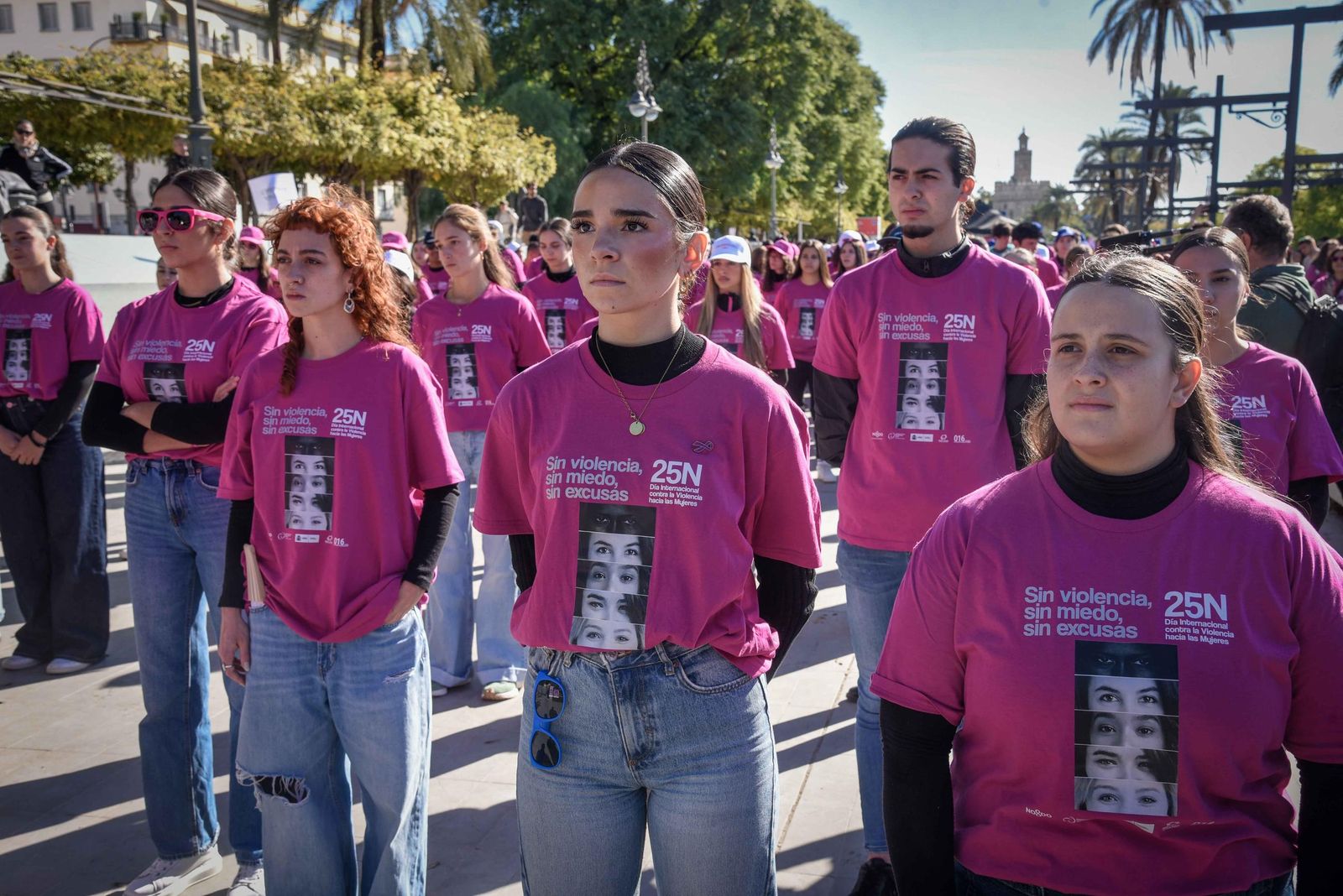 El 'flashmob' con motivo del 25-N