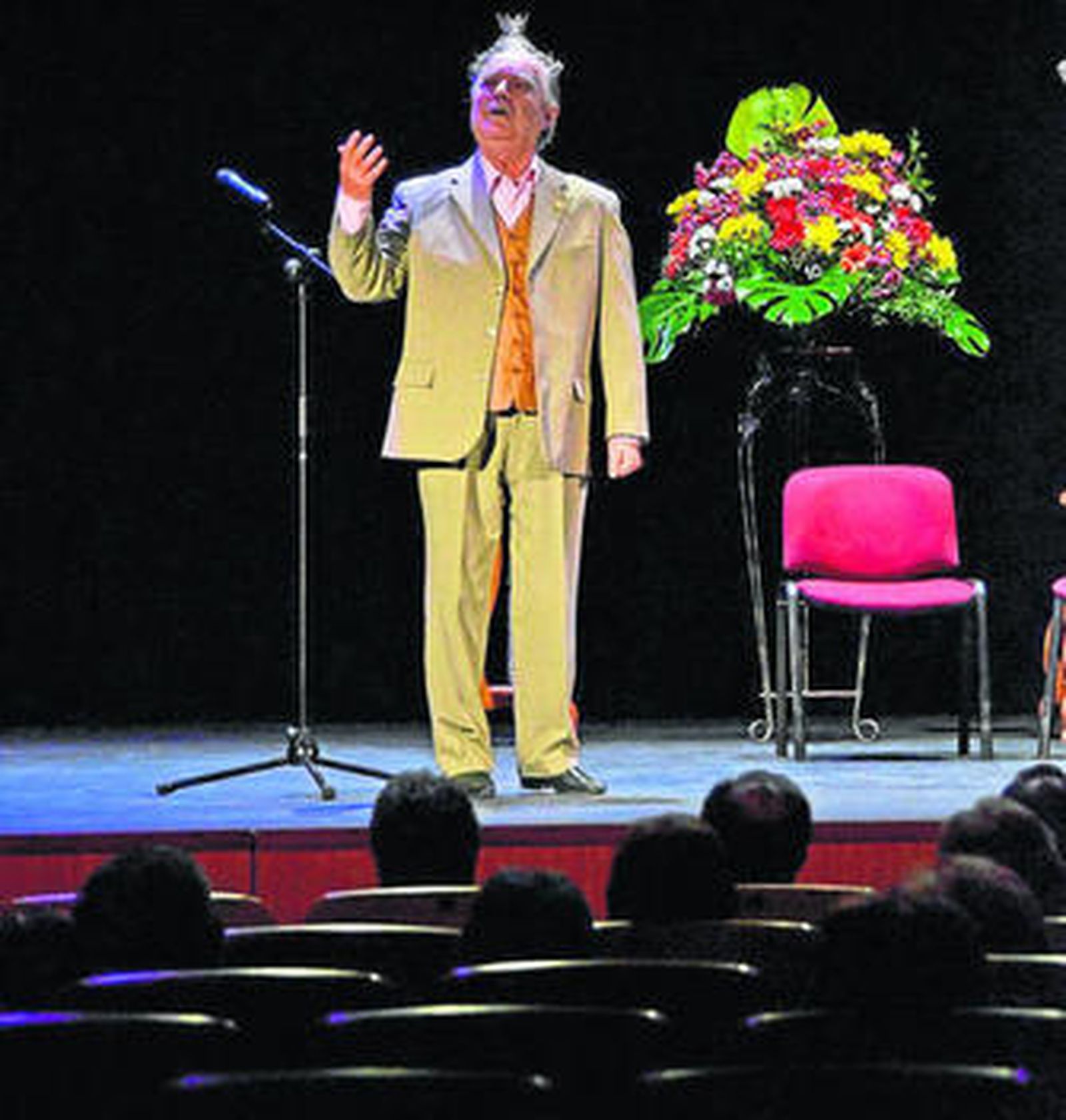 Federico Rivelott del Castillo el pasado jueves durante el homenaje a su padre.