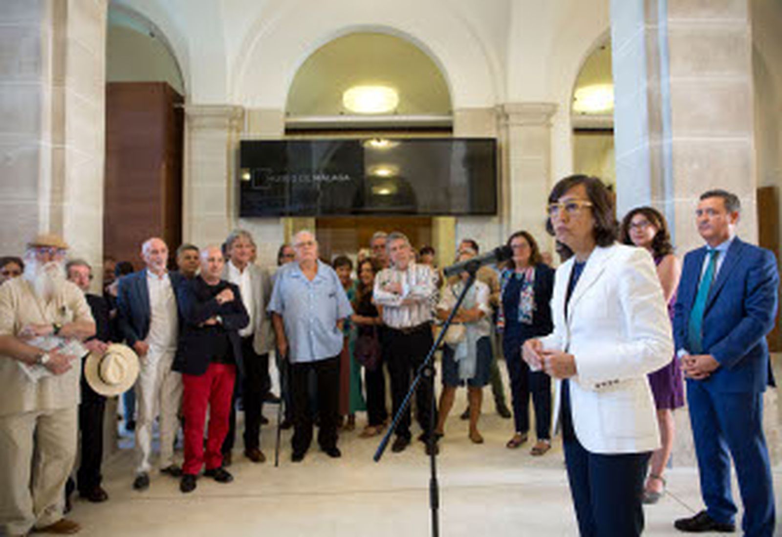 Rosa Aguilar: "Como no podía ser menos la Casa Real está invitada a la inauguración del Museo de Málaga"