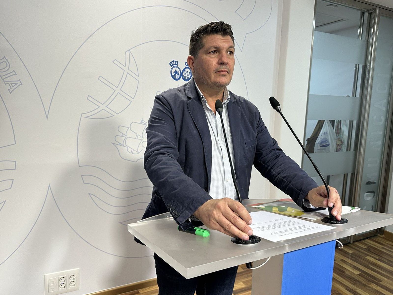 Marcos Toti en rueda de prensa en la Diputación Provincial.