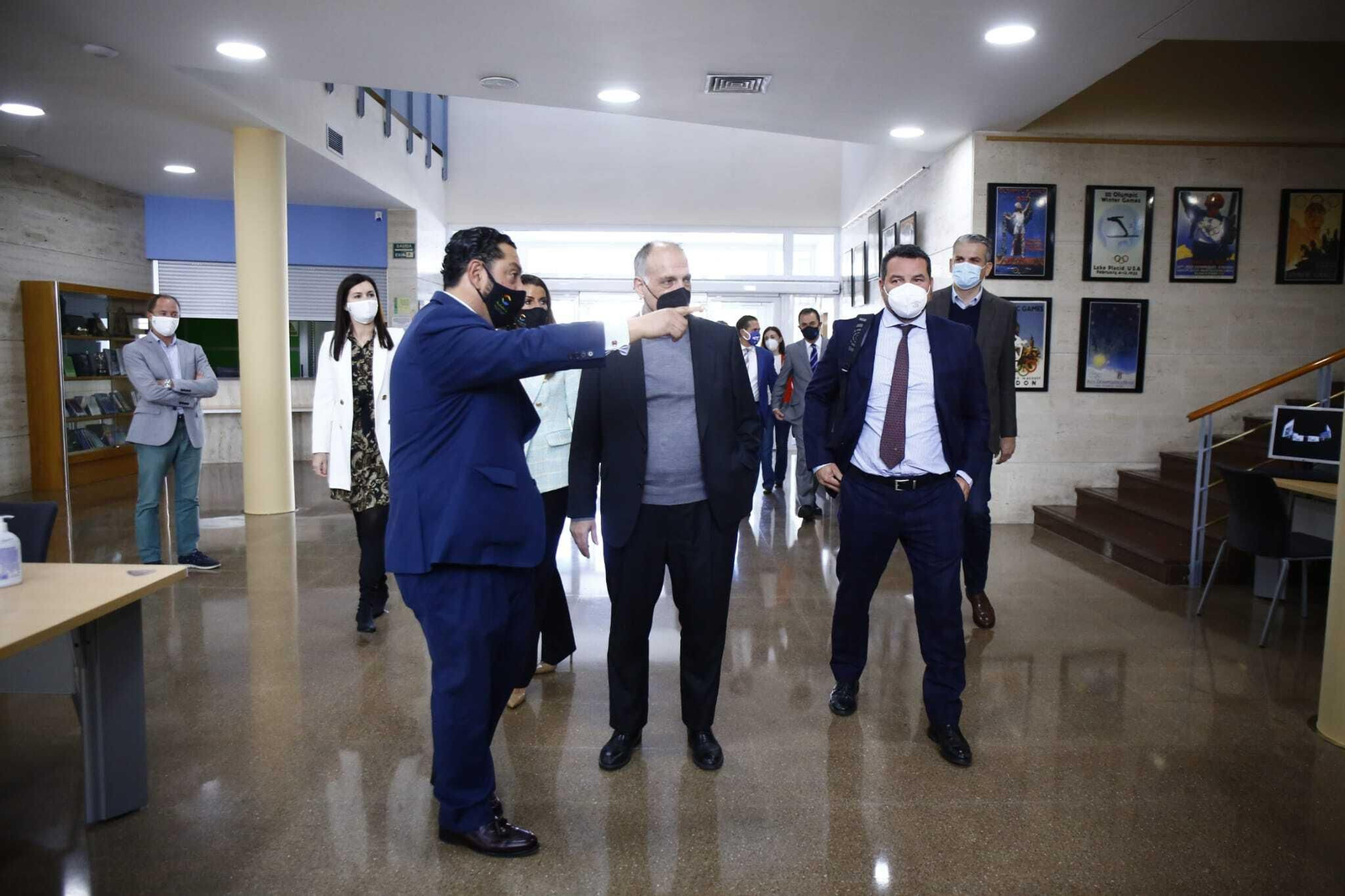 Las fotos de la visita de Tebas a Málaga