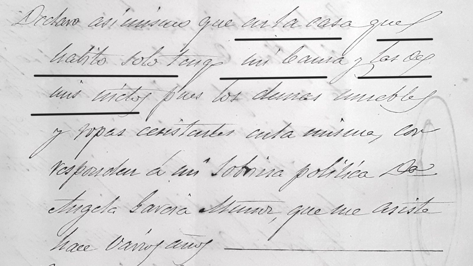 José Guibert declararía tener en casa solo su cama y la de sus nietos.