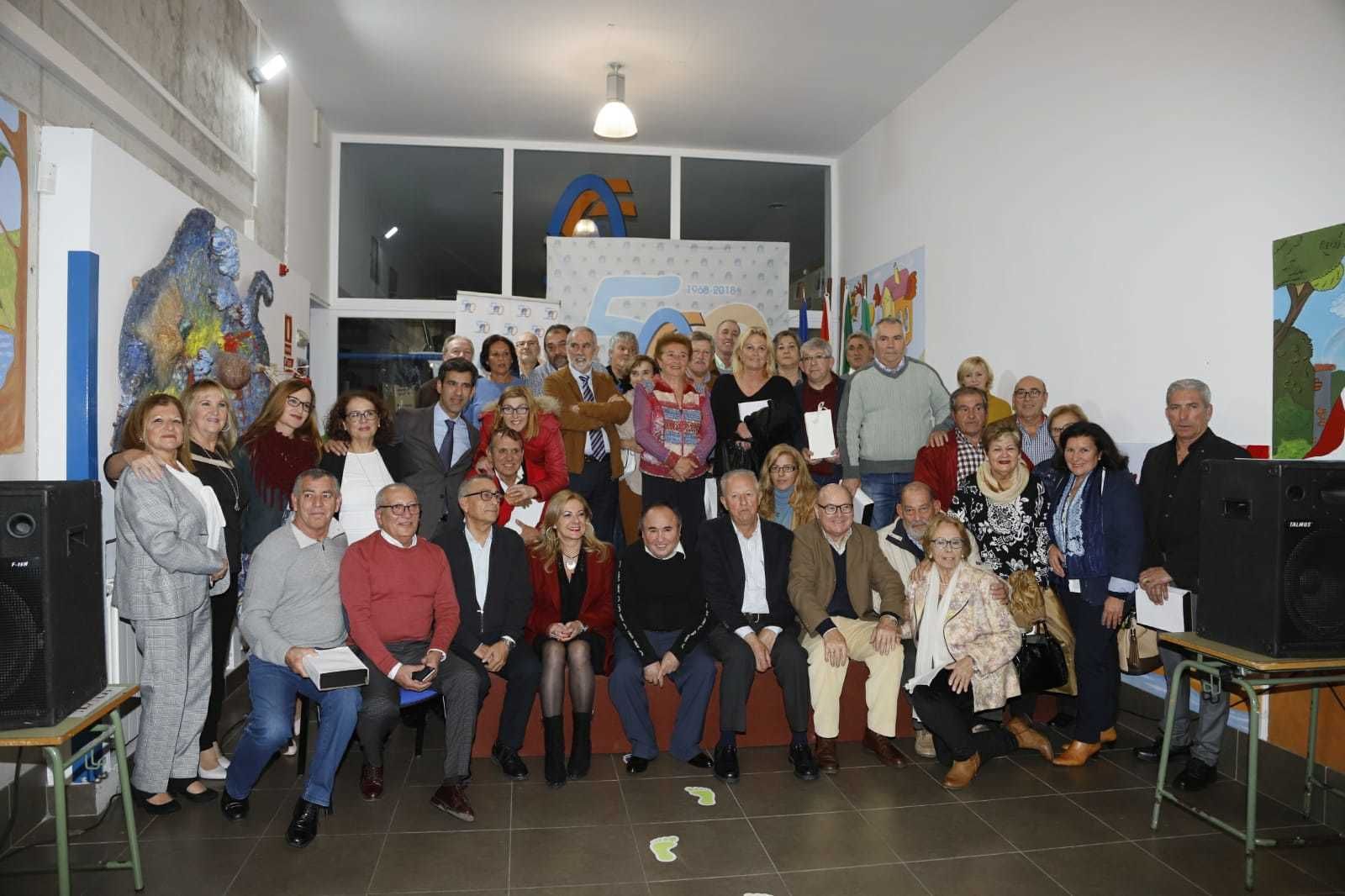 Los trabajadores de Afanas El Puerto y Bahía, durante el acto.