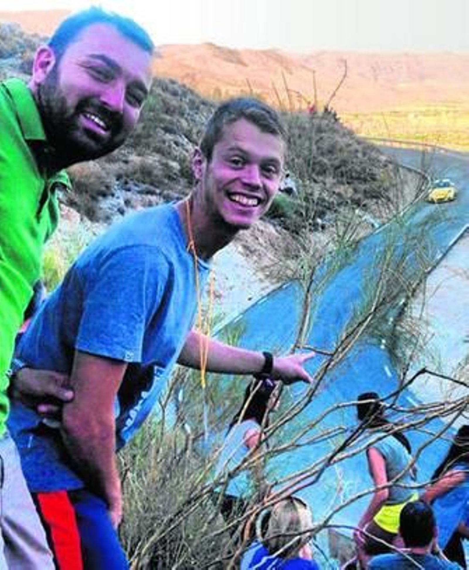 David García y Tito Rabat, amantes del motor, presenciando la pasada edición del rally Costa de Almería.