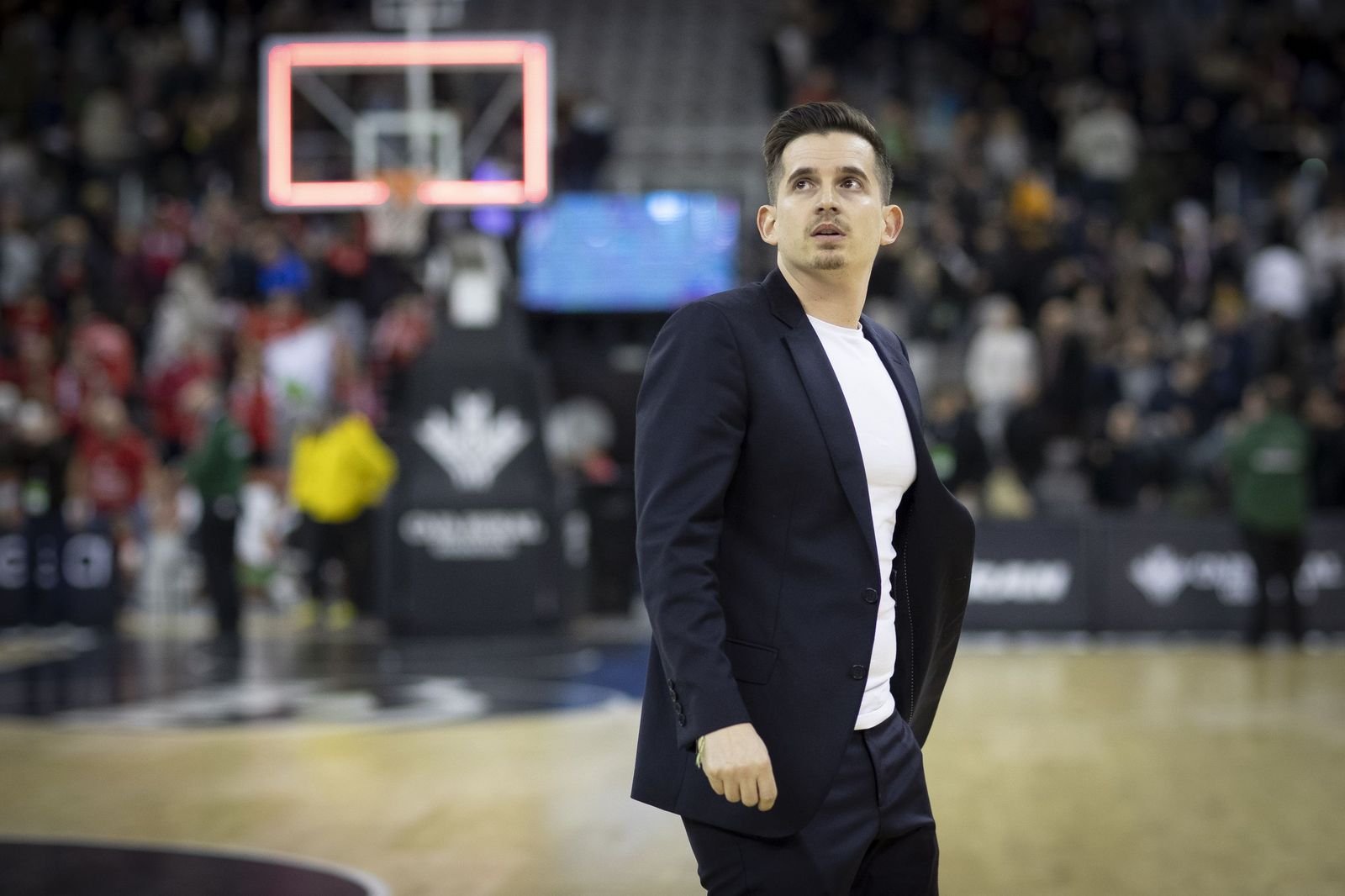 Arturo Ruiz, en un partido en el Palacio