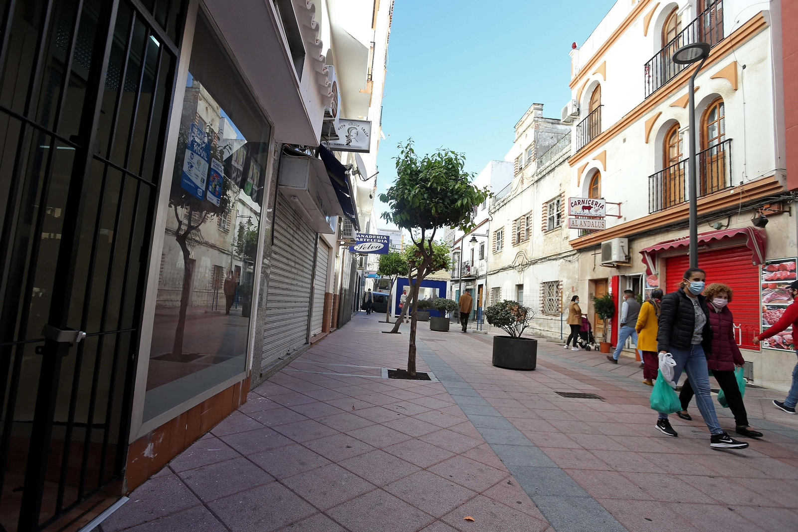 Una de las calles del conocido como Barrio de la Caridad.
