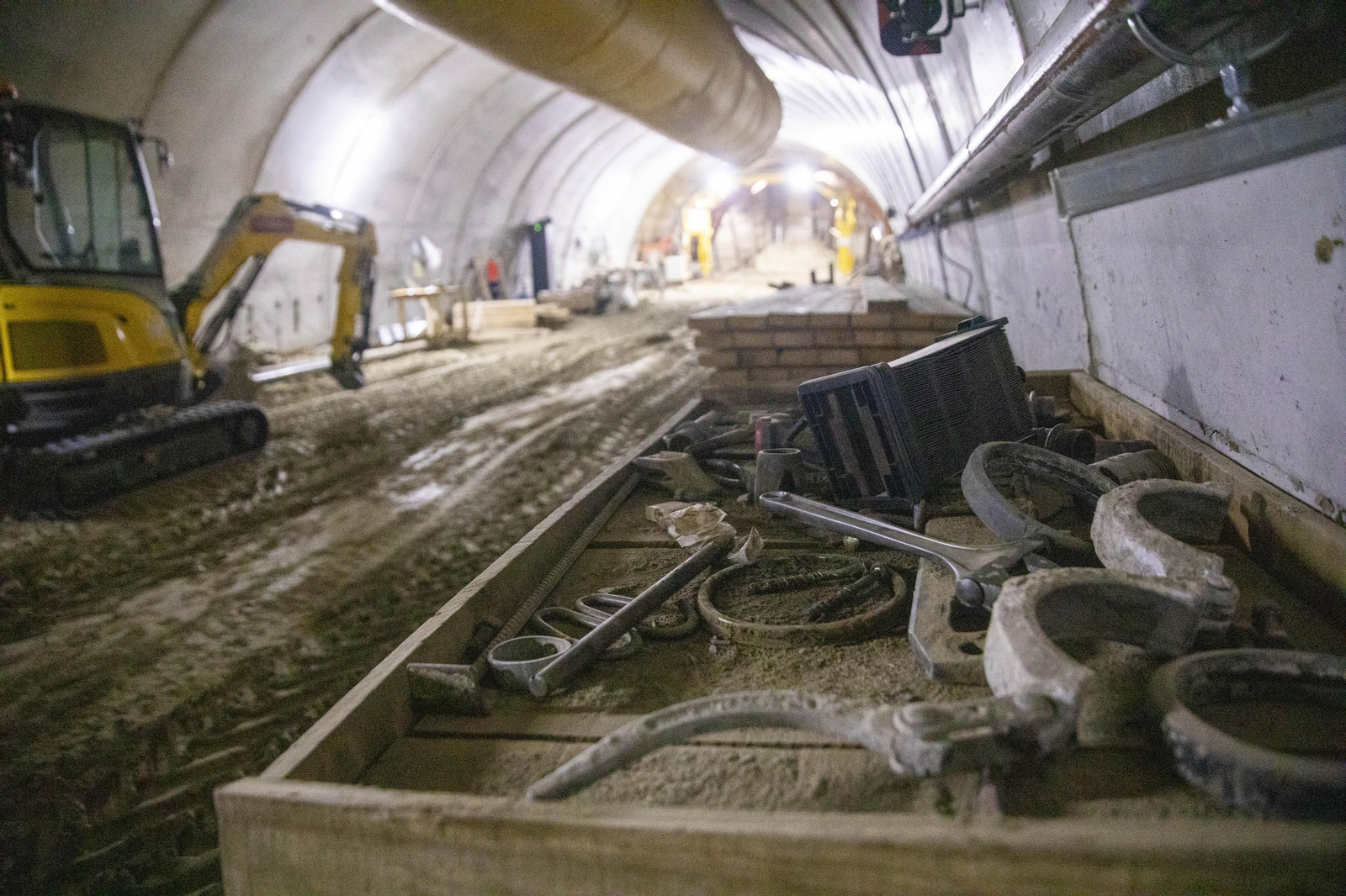 Así avanzan las obras del túnel de Viator del Ave