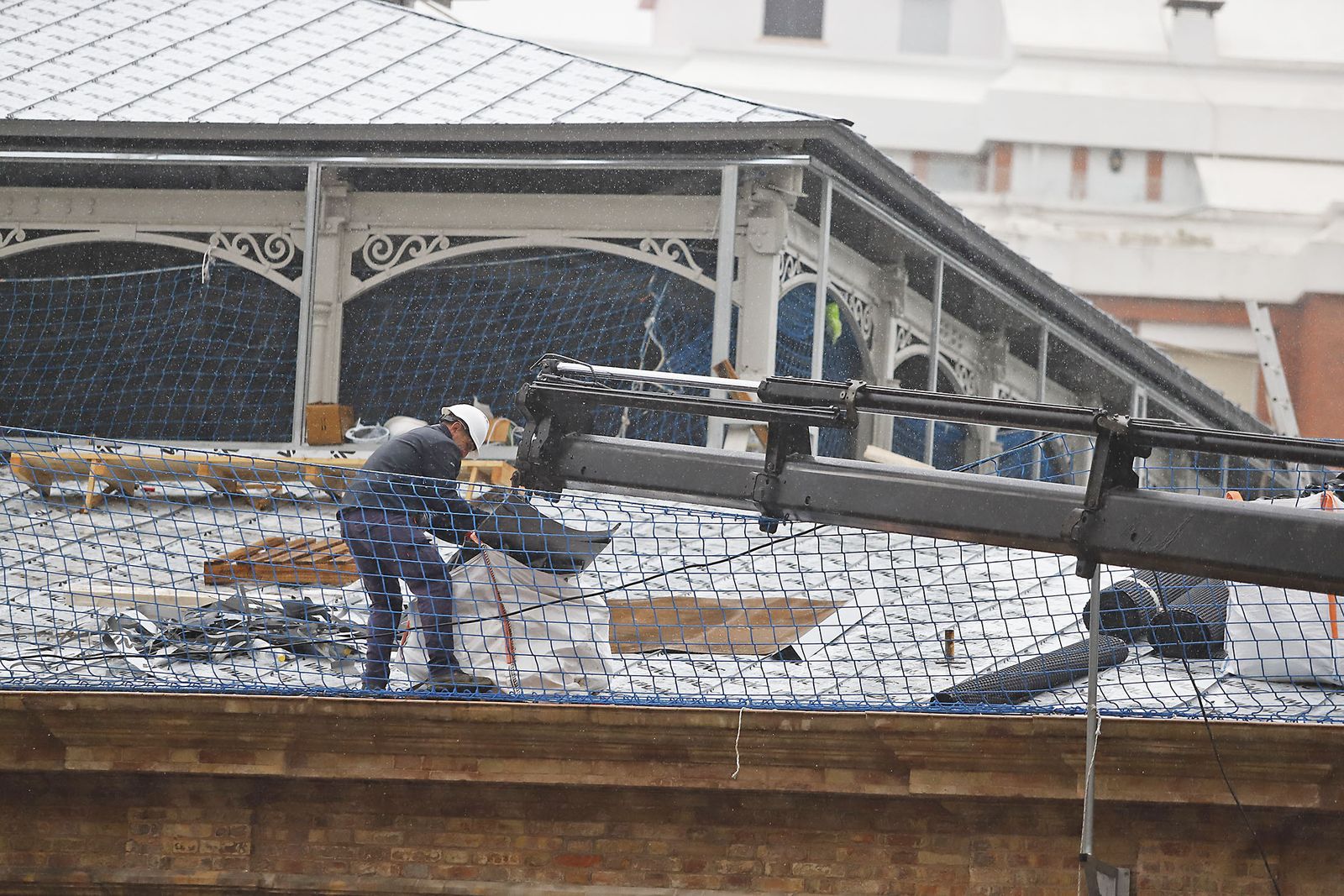 imágenes de la lluviosa mañana en Huelva