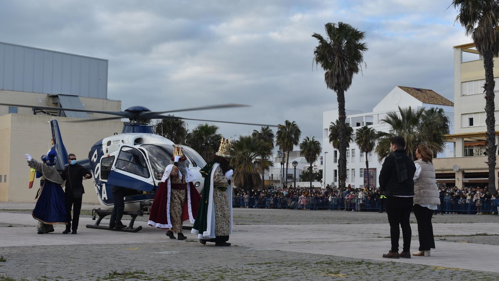 Aterrizaje de los Reyes Magos de Oriente en Puerto Real