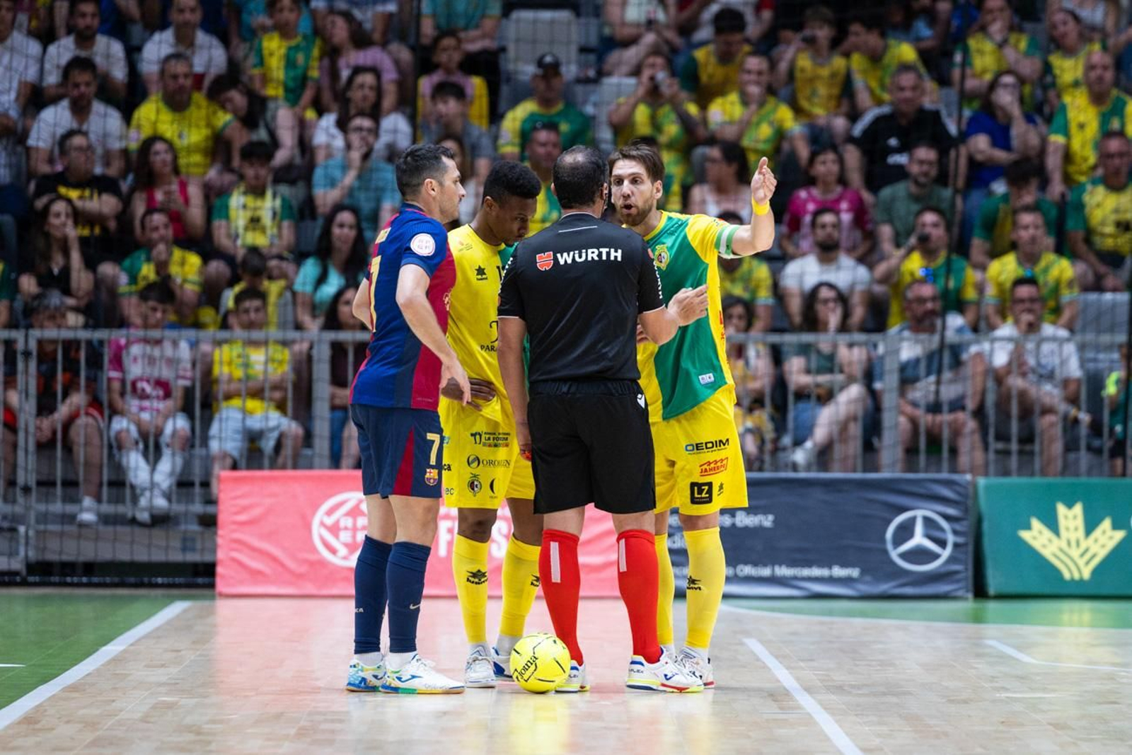 El triunfo del Barça ante el Jaén FS en el Olivo Arena