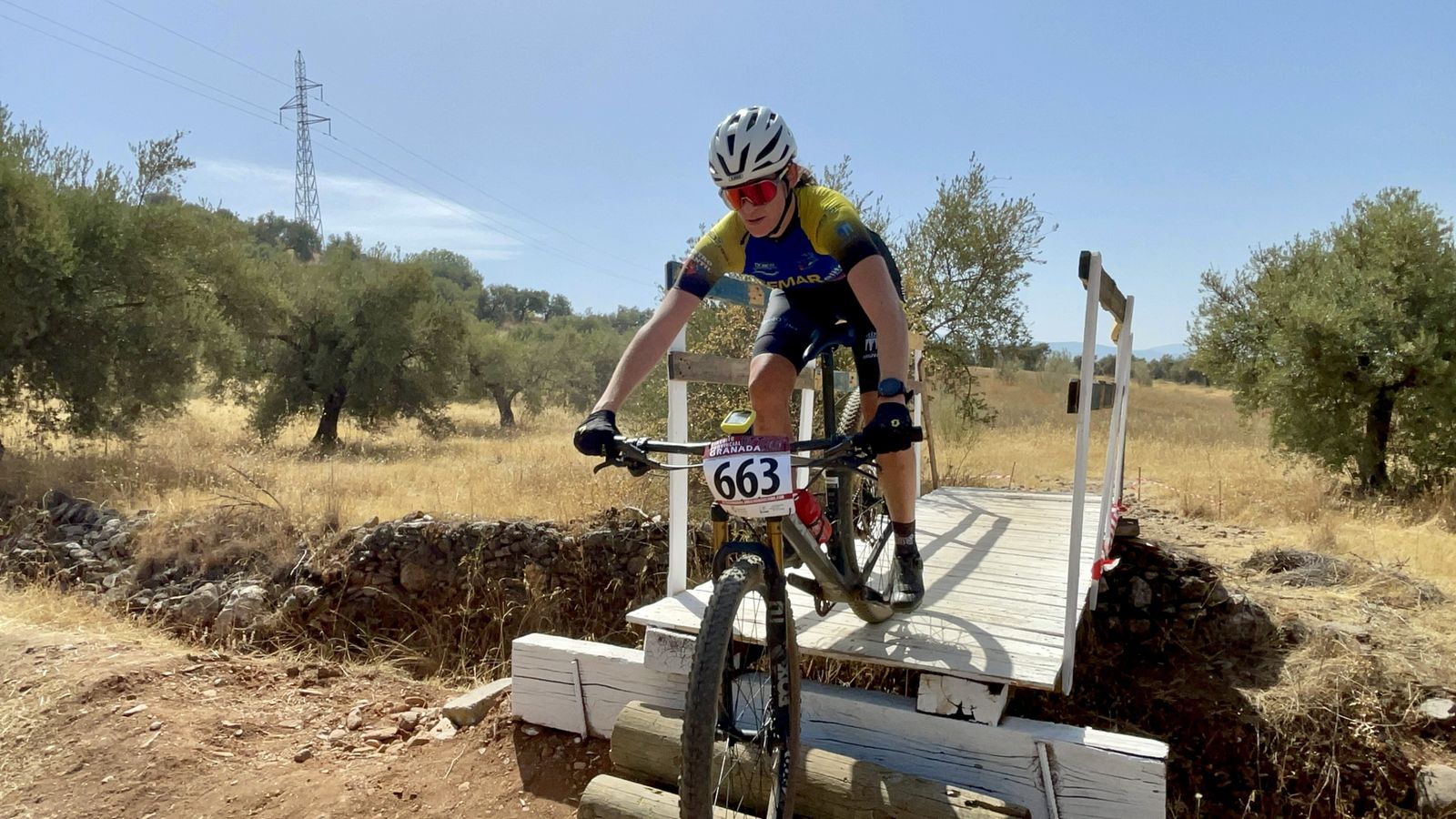 Una participante en plena carrera