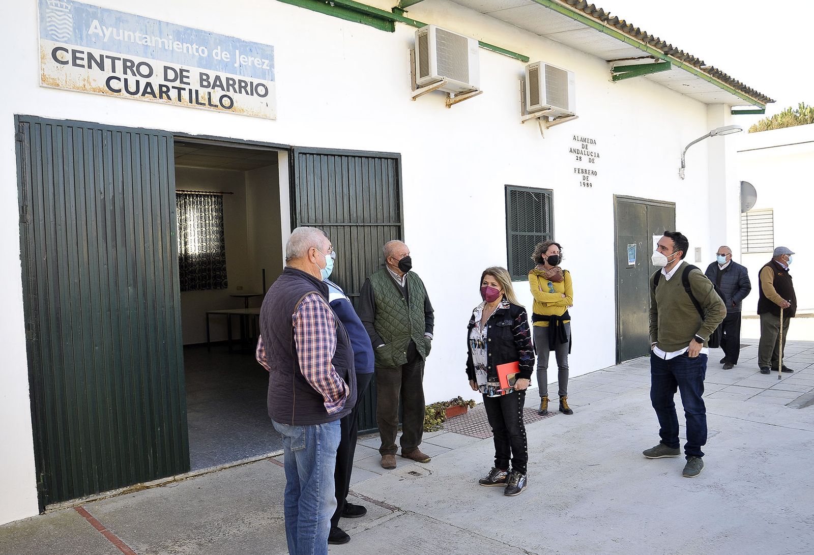 Mamen Sánchez, en su visita a Cuartillos.