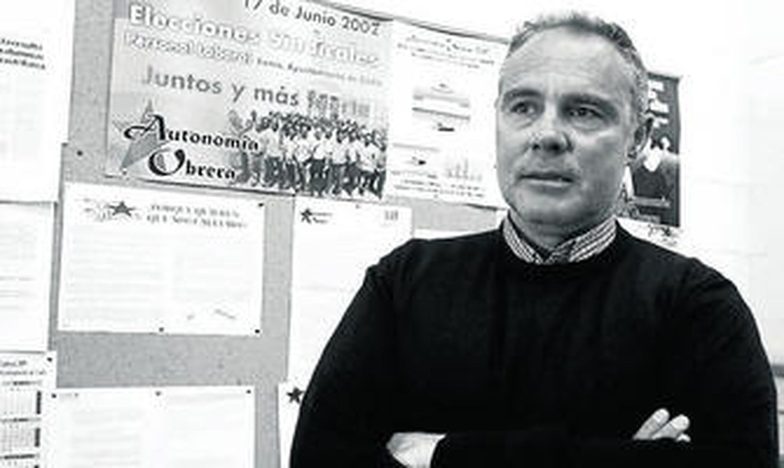 Manuel Gómez Bienvenido, secretario general del SAT-Autonomía Obrera en Cádiz.