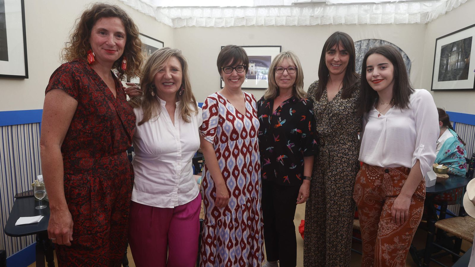 Verónica Becerril (Comunicación Endesa), Beatriz Castillo (Canal Sur), Vita Lirola (UNEI), Mar Badia (SER), María León (responsable de comunicación Endesa) e Irene Cantillo (Comunicación Endesa).