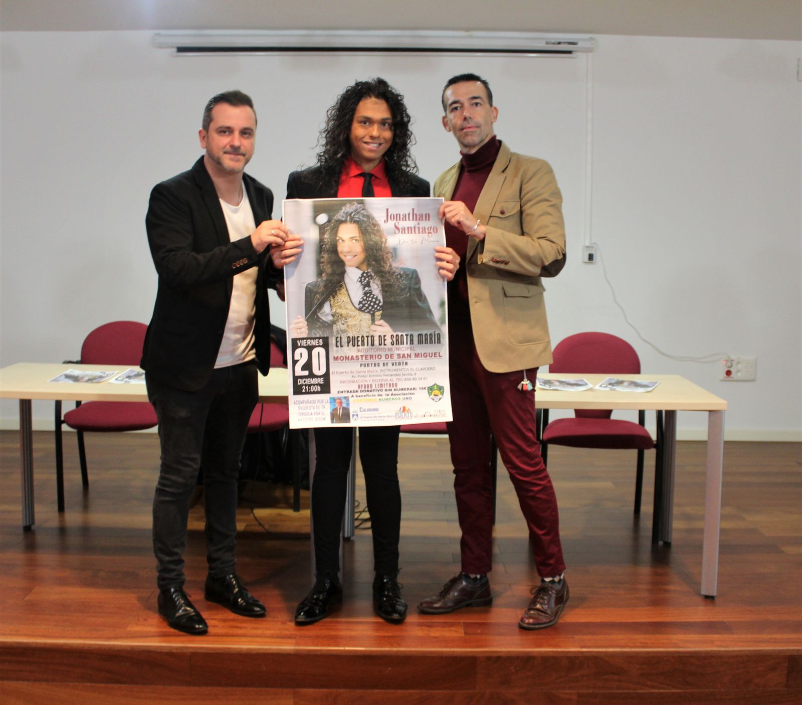 Jonathan Santiago ofrecerá un concierto el 20 de diciembre.