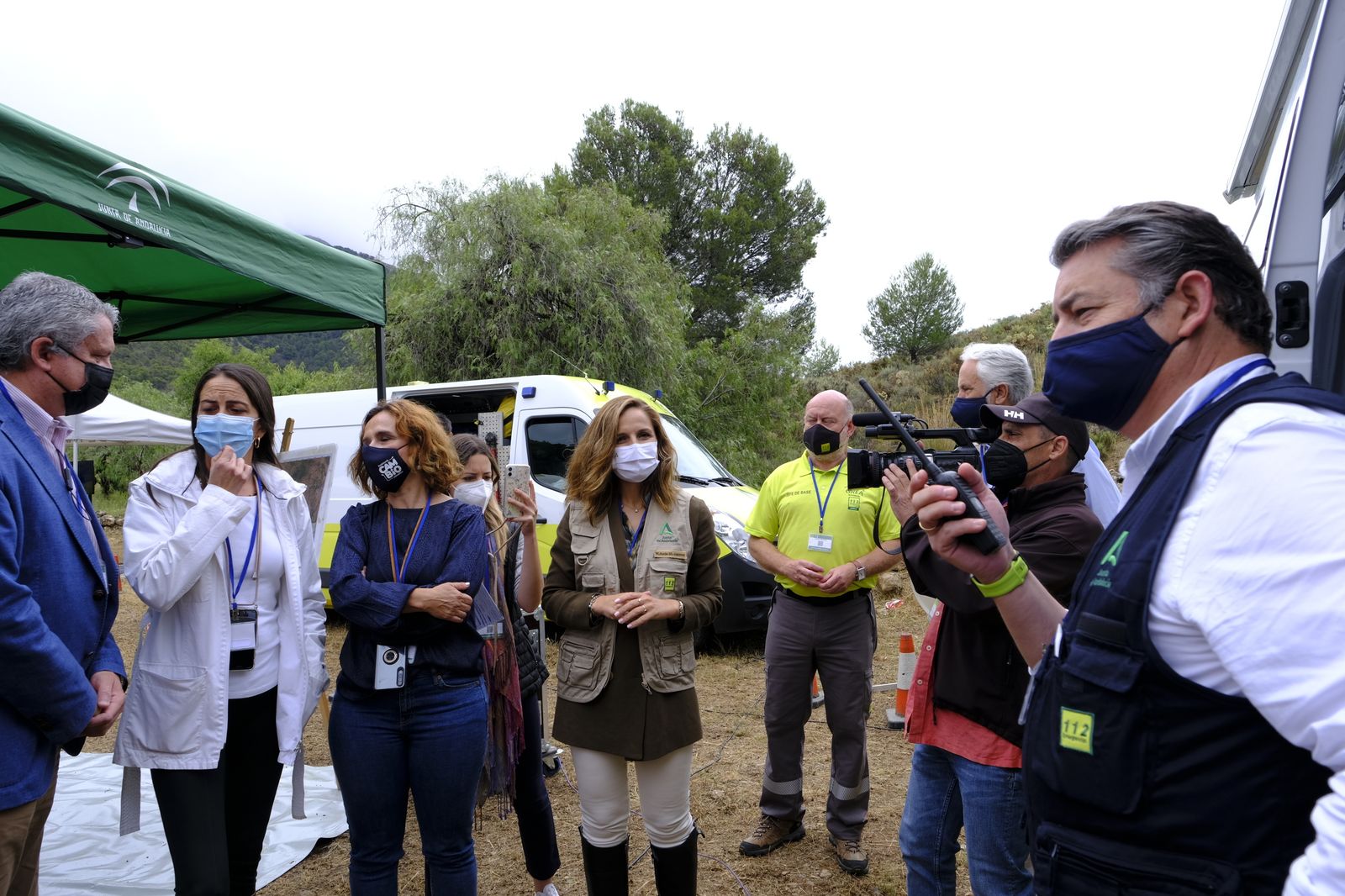 Fotogalería simulacro incendio forestal. Parque periurbano de Castala. Berja (Almería)