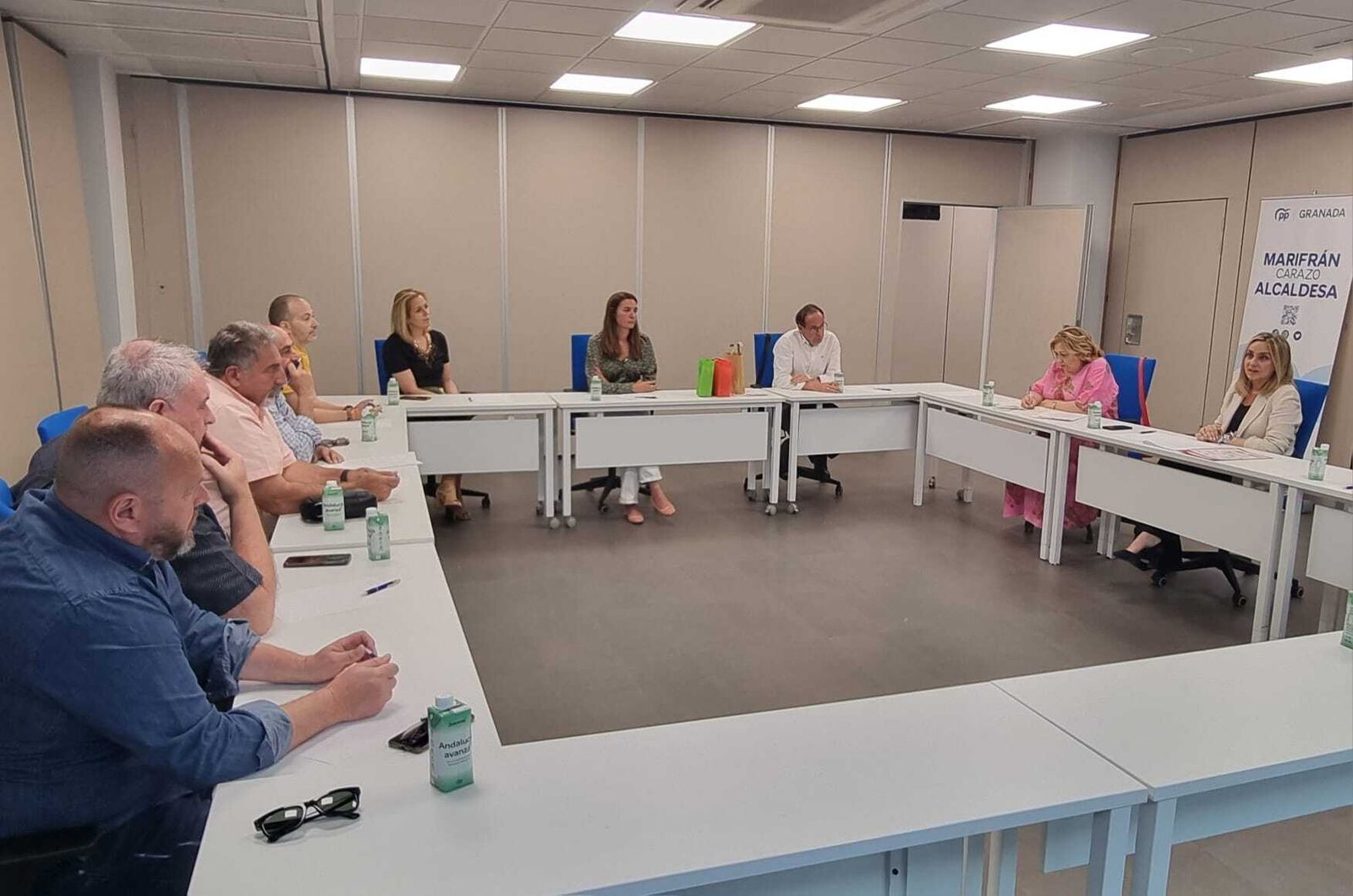 Marifrán Carazo, en la reunión con el SITAG