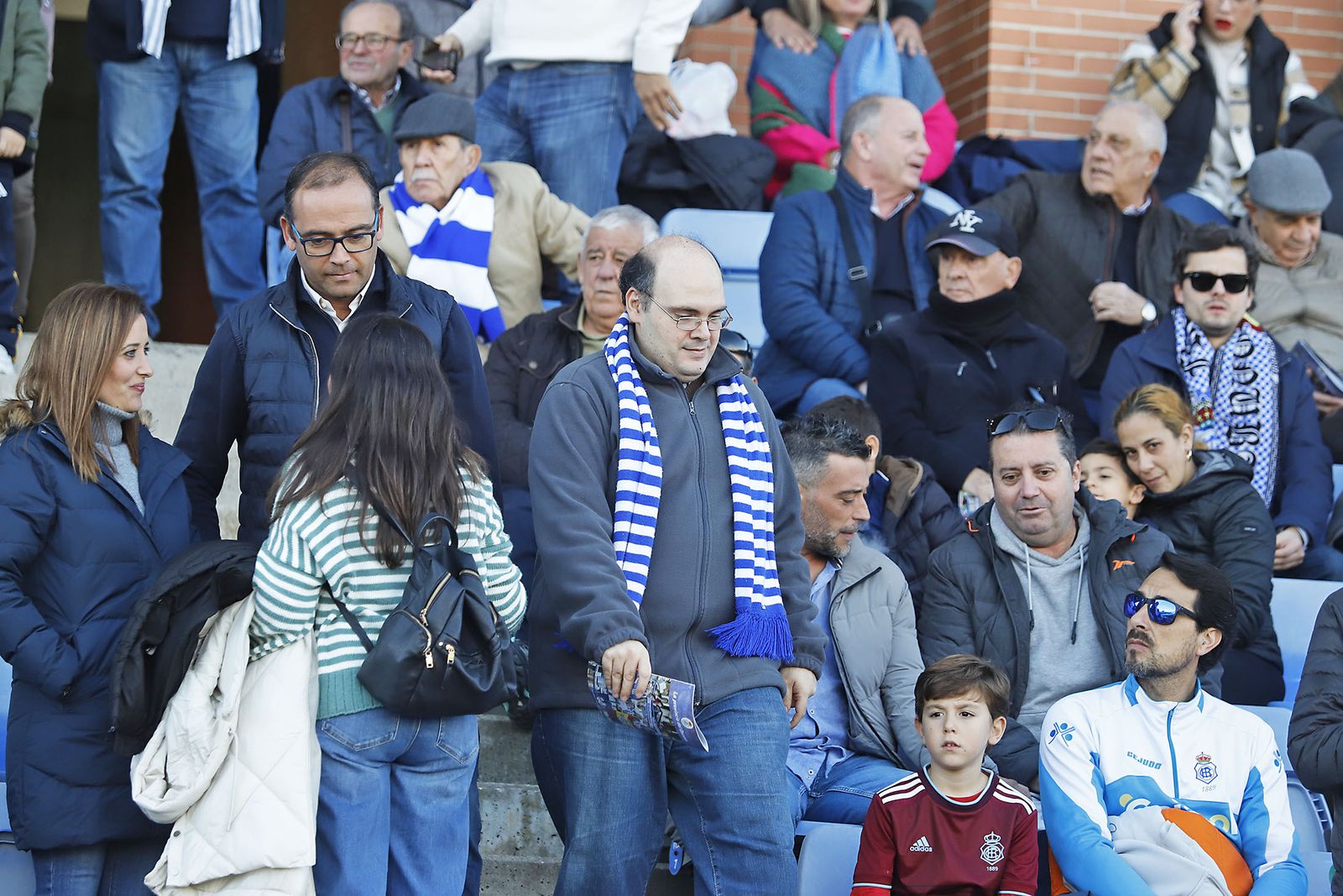 Imágenes del ambiente en el encuentro entre el Recreativo de Huelva y el Real Murcia