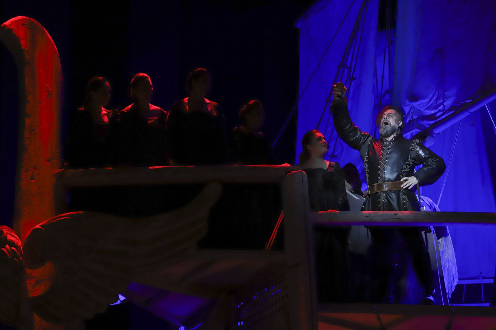 Representación de ‘Otello’, con Carlos Álvarez en la imagen, en el Teatro Cervantes.