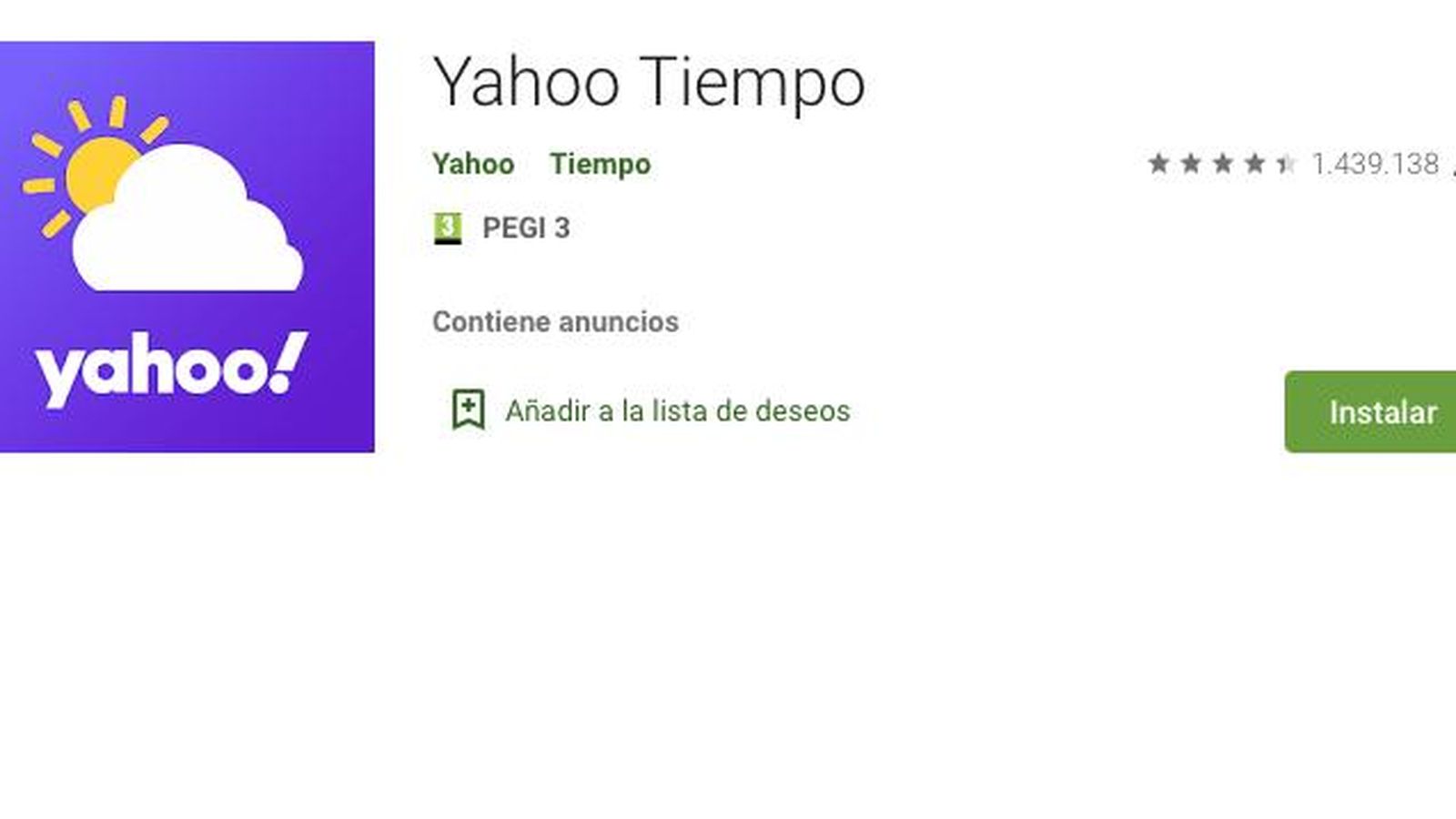 Yahoo Tiempo