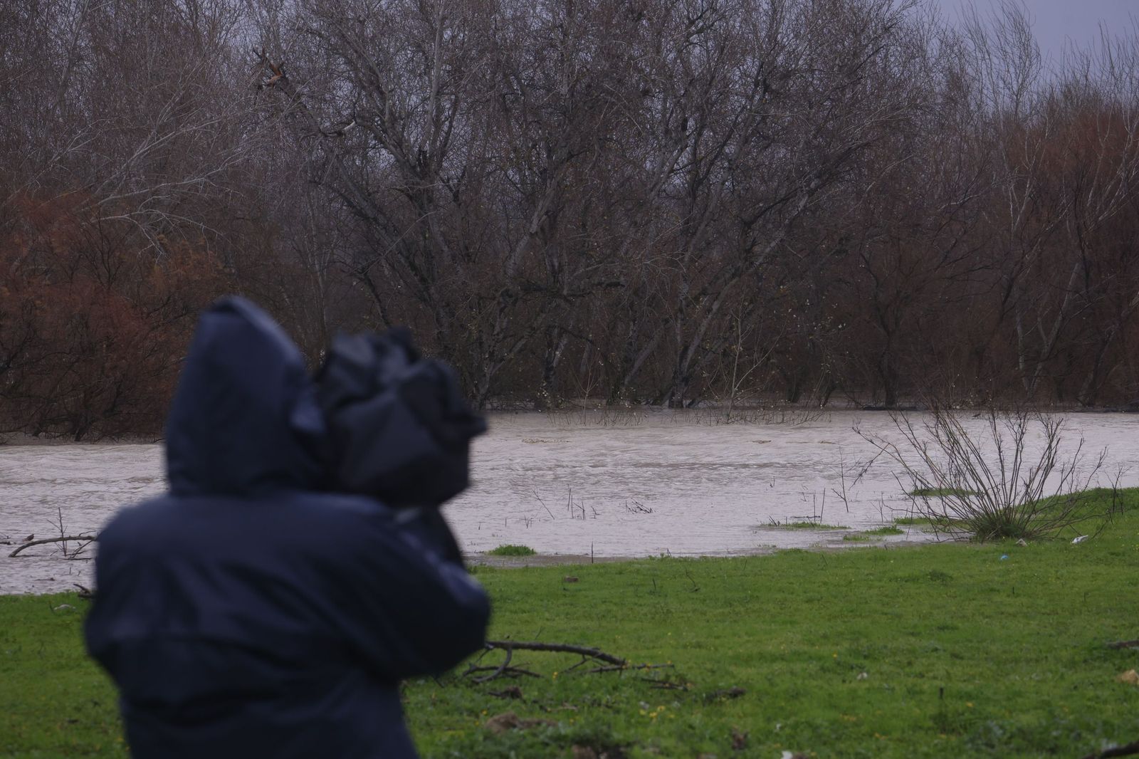 Los vecinos de Guadalvalle desalojan sus parcelas por la crecida del Guadalquivir, en imágenes