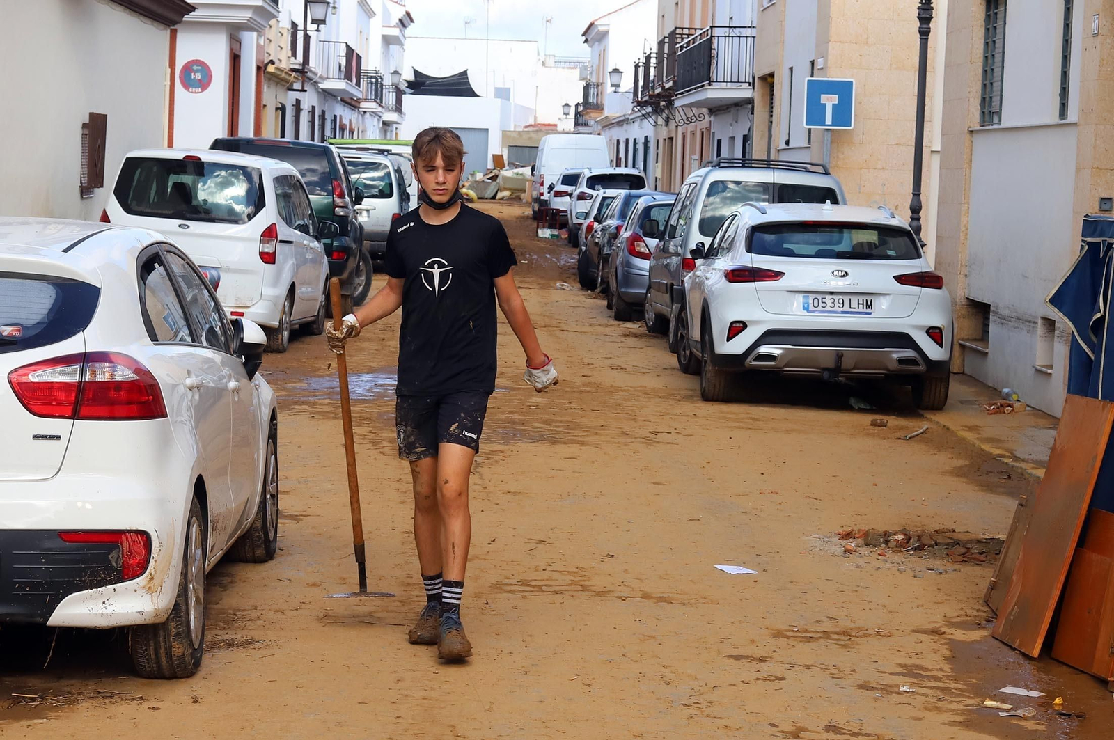 Imágenes de los destrozos provocados por el temporal en Lepe