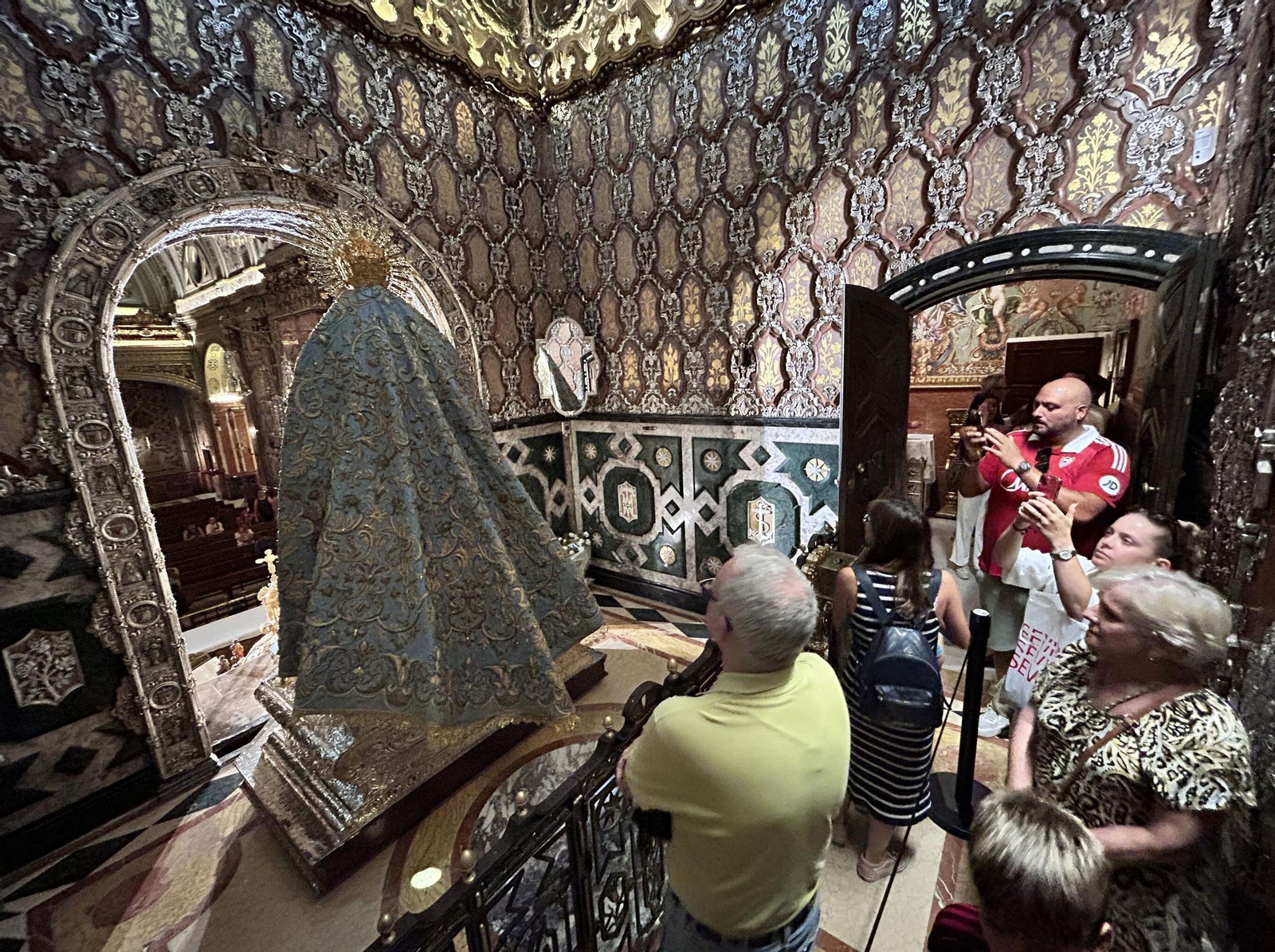 El camarín, convertido este martes en estancia de despedida.