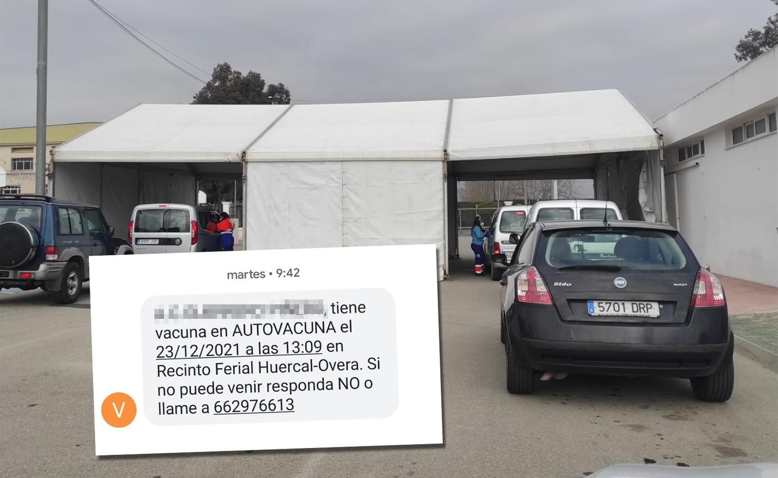 Punto de vacunación de Huércal-Overa este jueves y la cita de uno de los docentes.