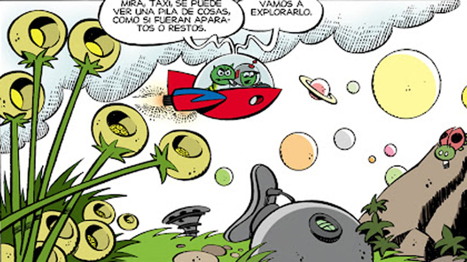 Una viñeta de la obra.