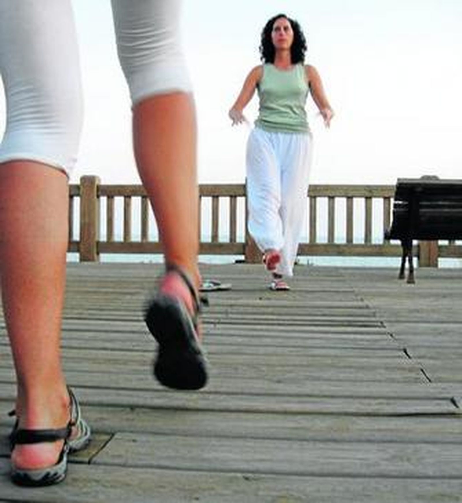 En las clases se realizan diferentes estiramientos.