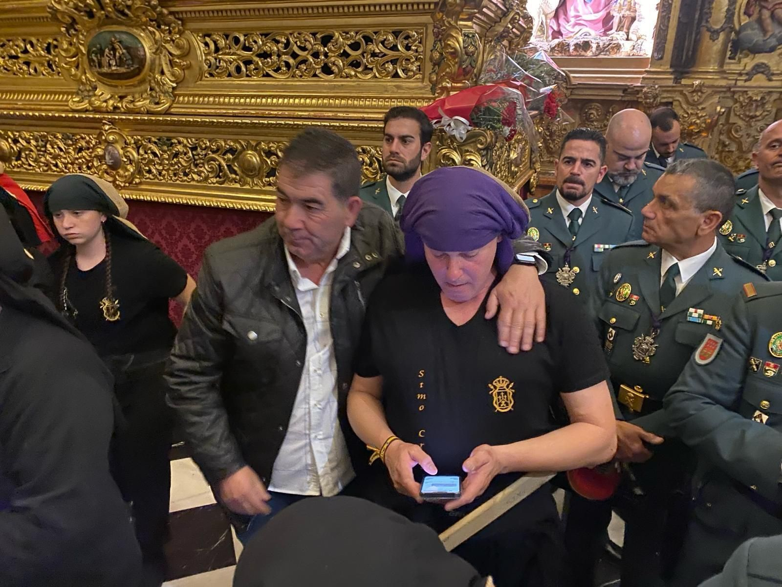 En imágenes: Primera suspensión en la tarde del Jueves Santo