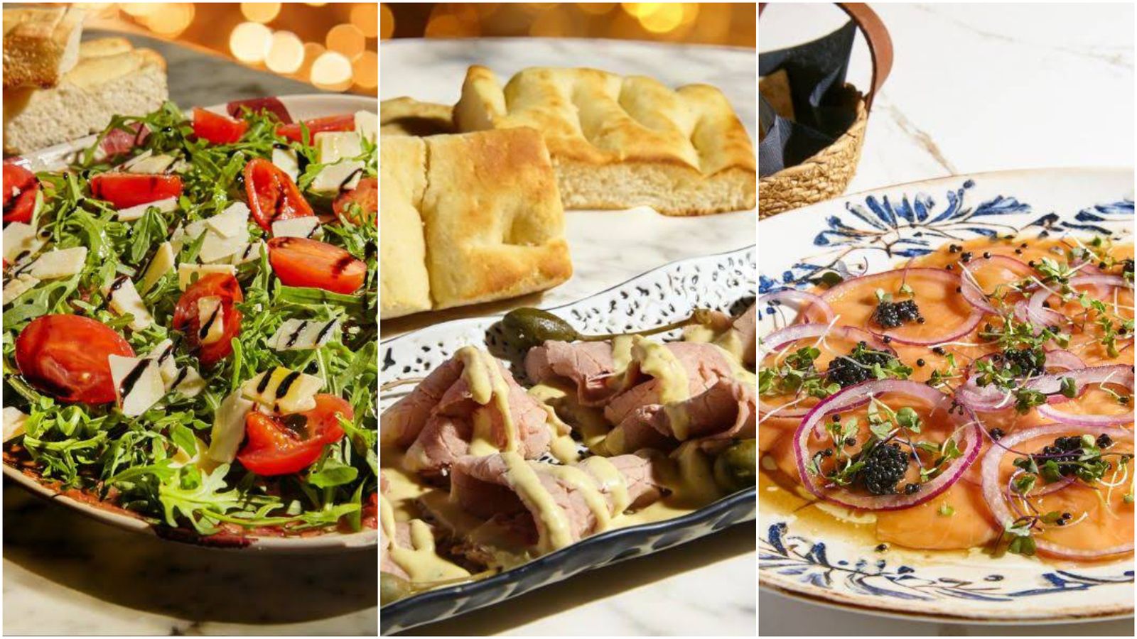 Platos disponibles en Portofino.