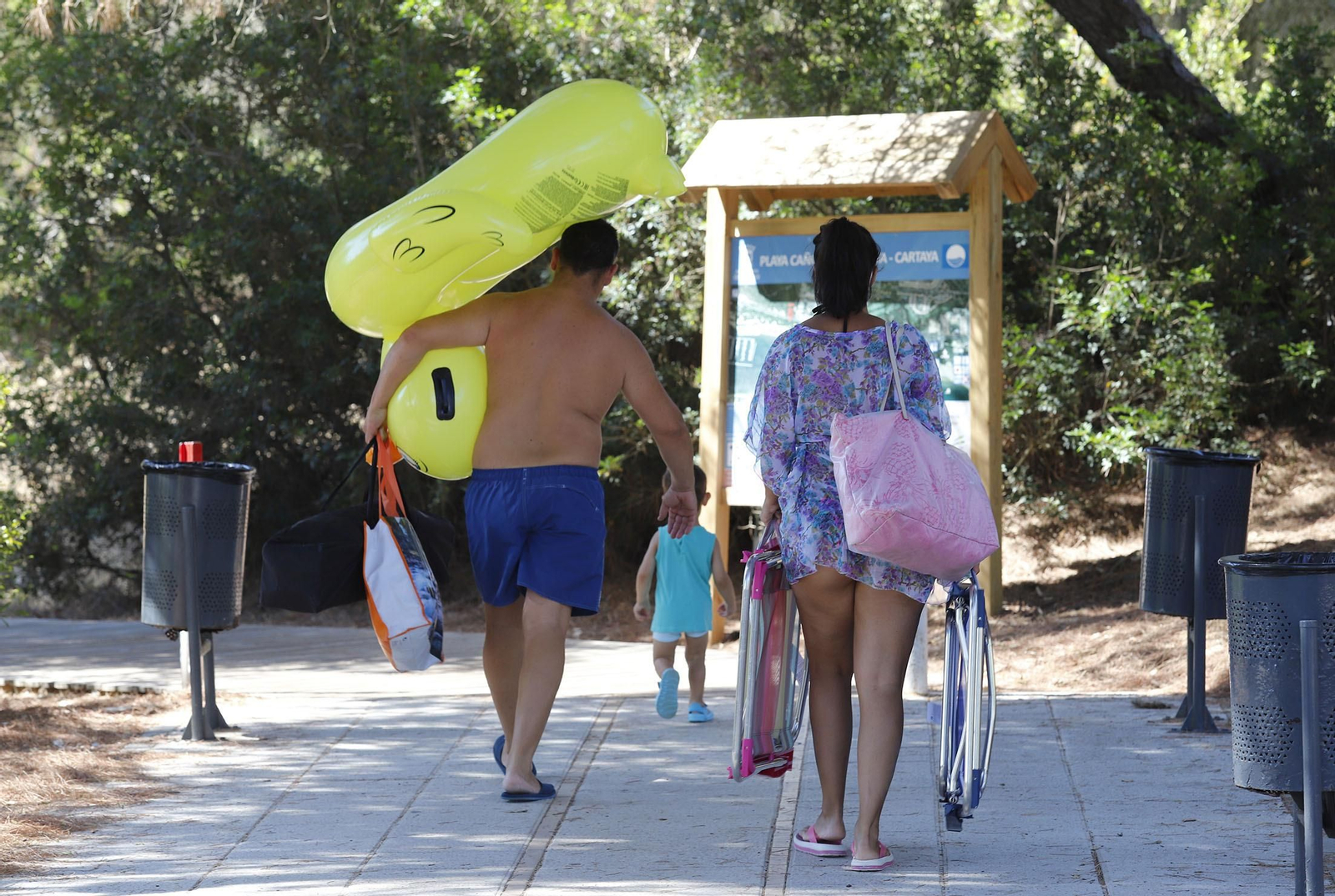 Imágenes de la jornada de playa en el Nuevo Portil