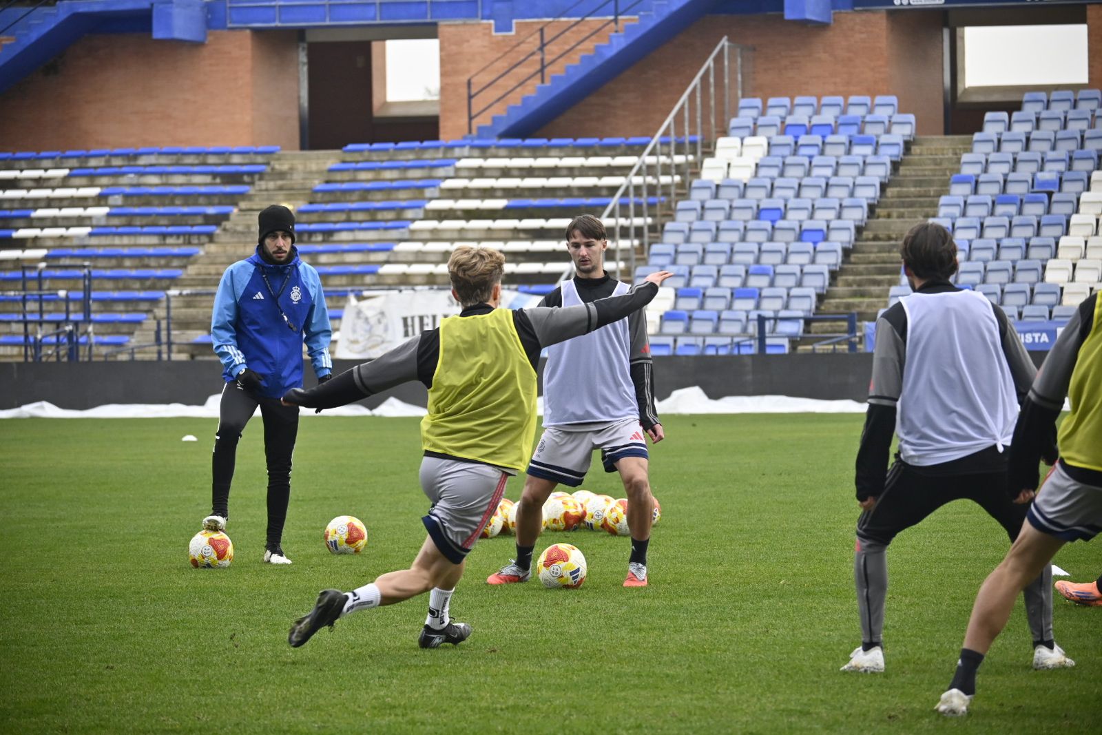 Las fotografías del entrenamiento del Recre en el Nuevo Colombino