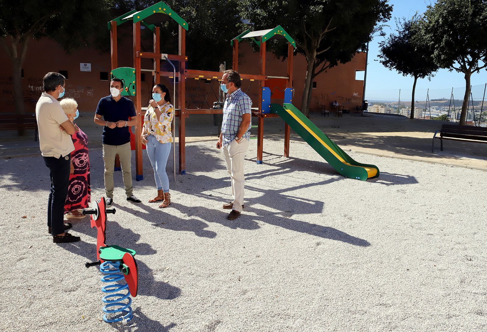 José Antonio Díaz, en su visita a Estancia Barrera.