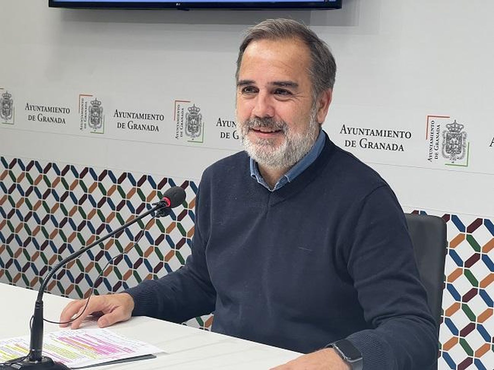 Jacobo Calvo, en rueda de prensa.