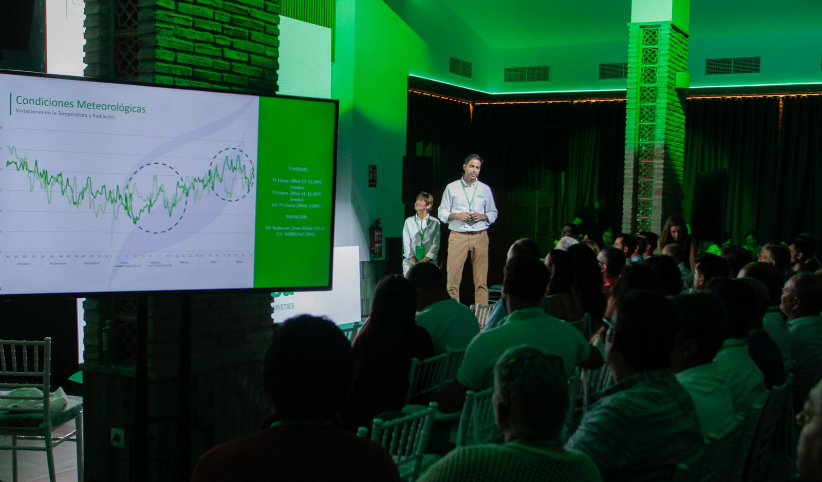 Exposición de Pedro Domínguez en el Genetics Forum de Planasa.