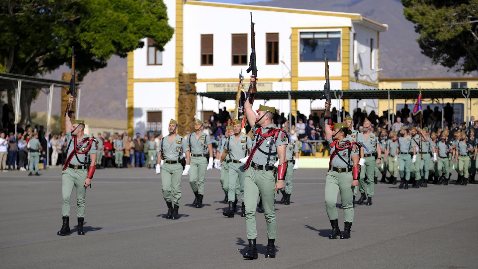 Conmemoración del Combate de Edchera en la Base Álvarez de Sotomayor de La Legión, en imágenes