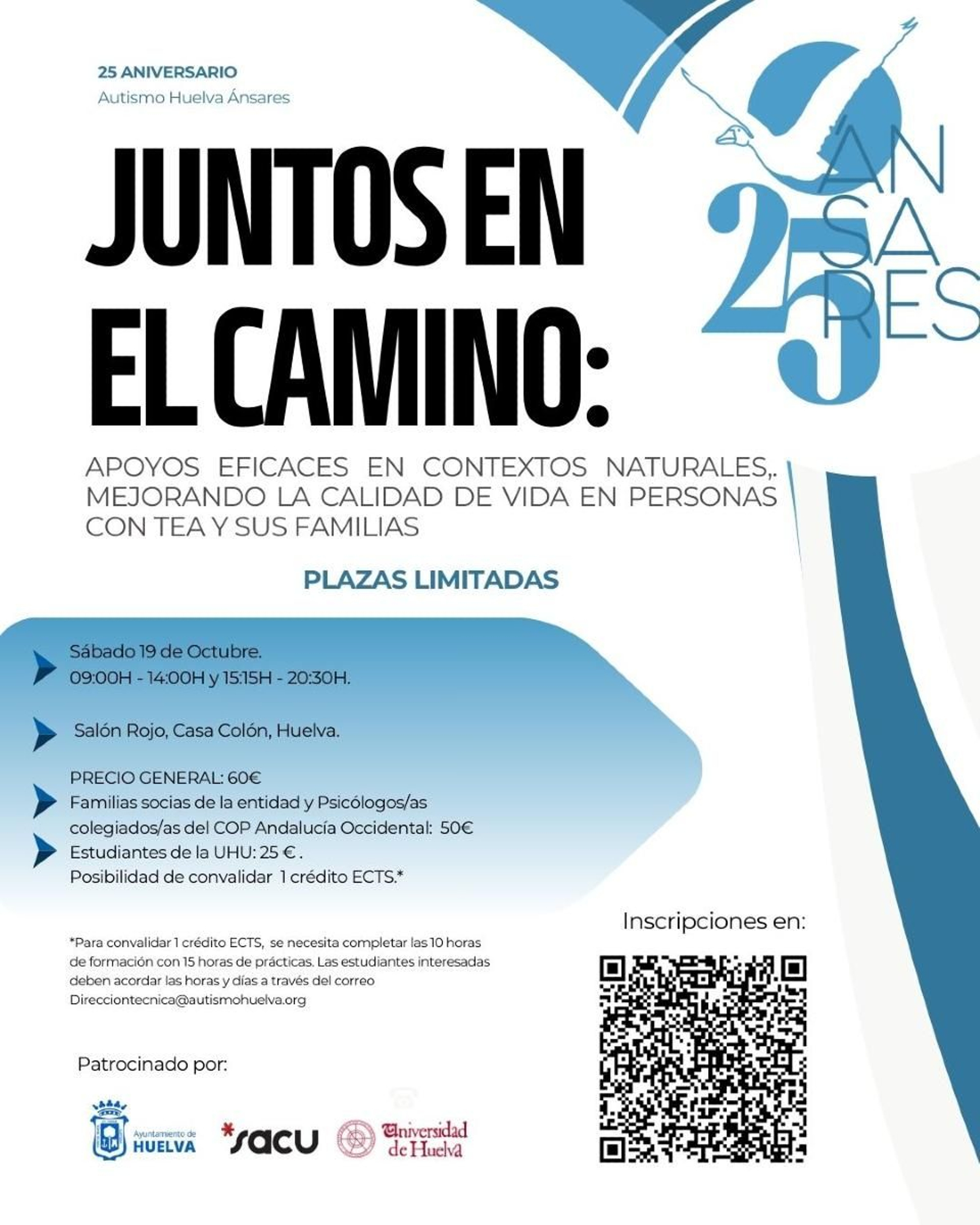 Cartel de la jornada organizada por Autismo Huelva Ánsares.