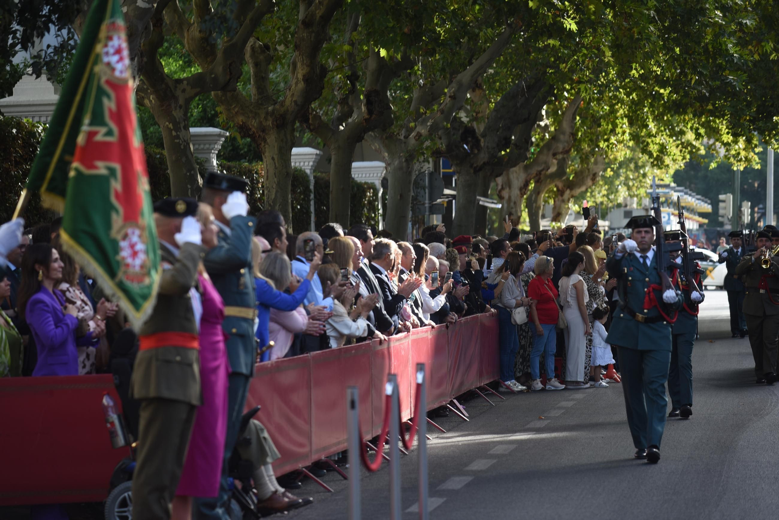El desfile de la Guardia Civil de Córdoba por el día de la Virgen del Pilar