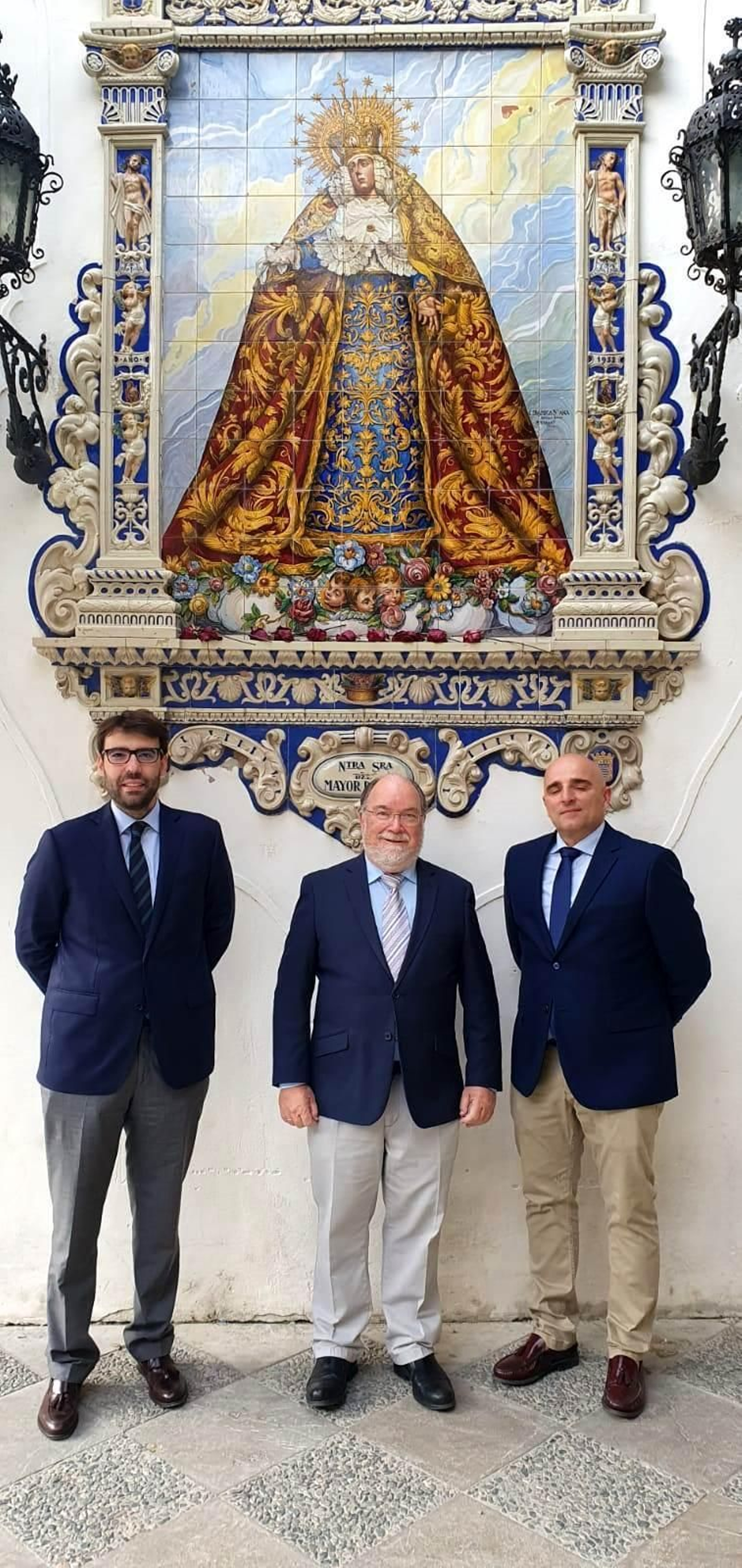 Antonio Manuel Porro a la izquierda junto a Francisco Romás y Jerónimo Mateos.