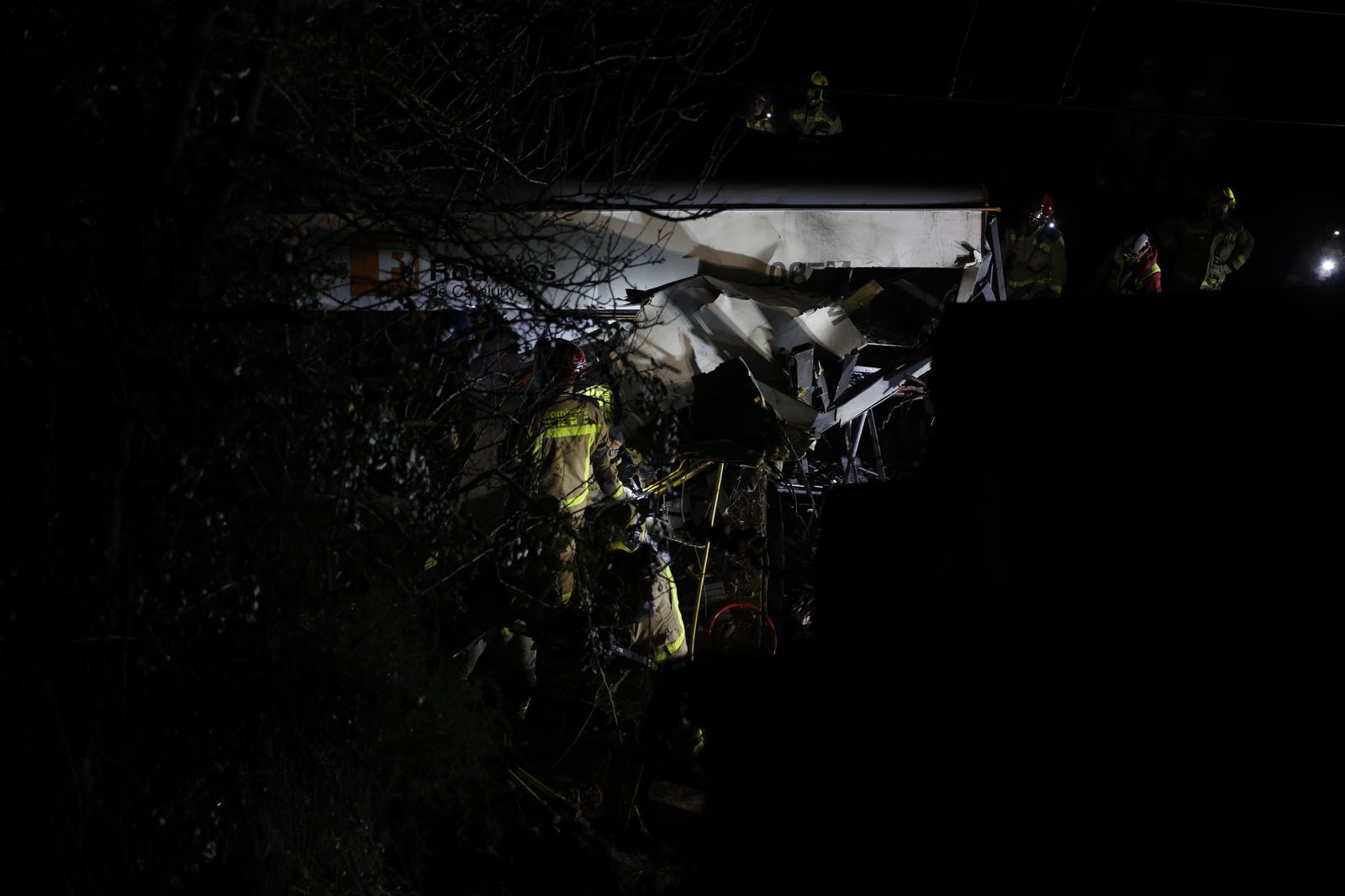 En imágenes, el accidente de tren en Barcelona