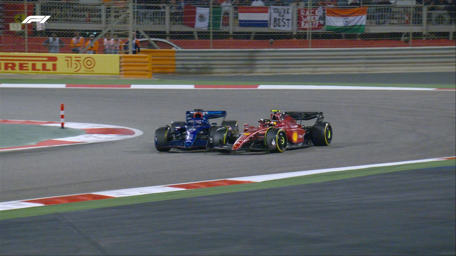 Carlos Sainz tuvo un susto tremendo con Albon.