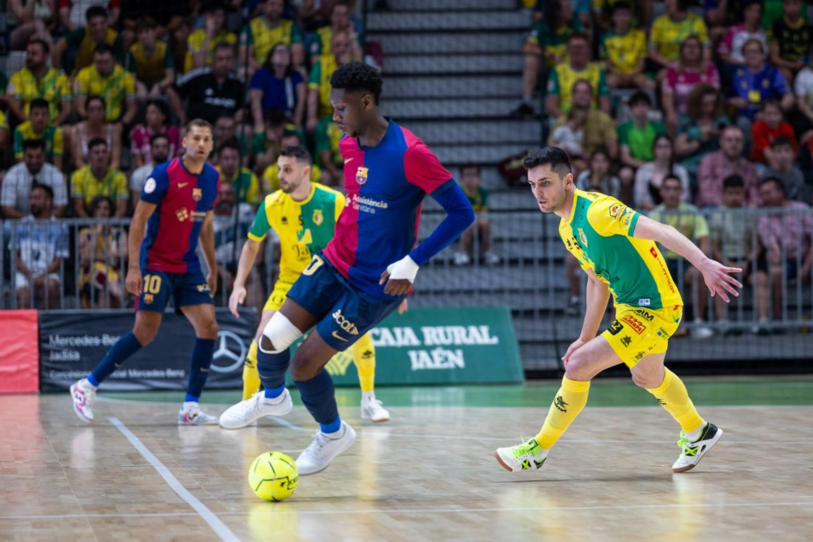 El triunfo del Barça ante el Jaén FS en el Olivo Arena