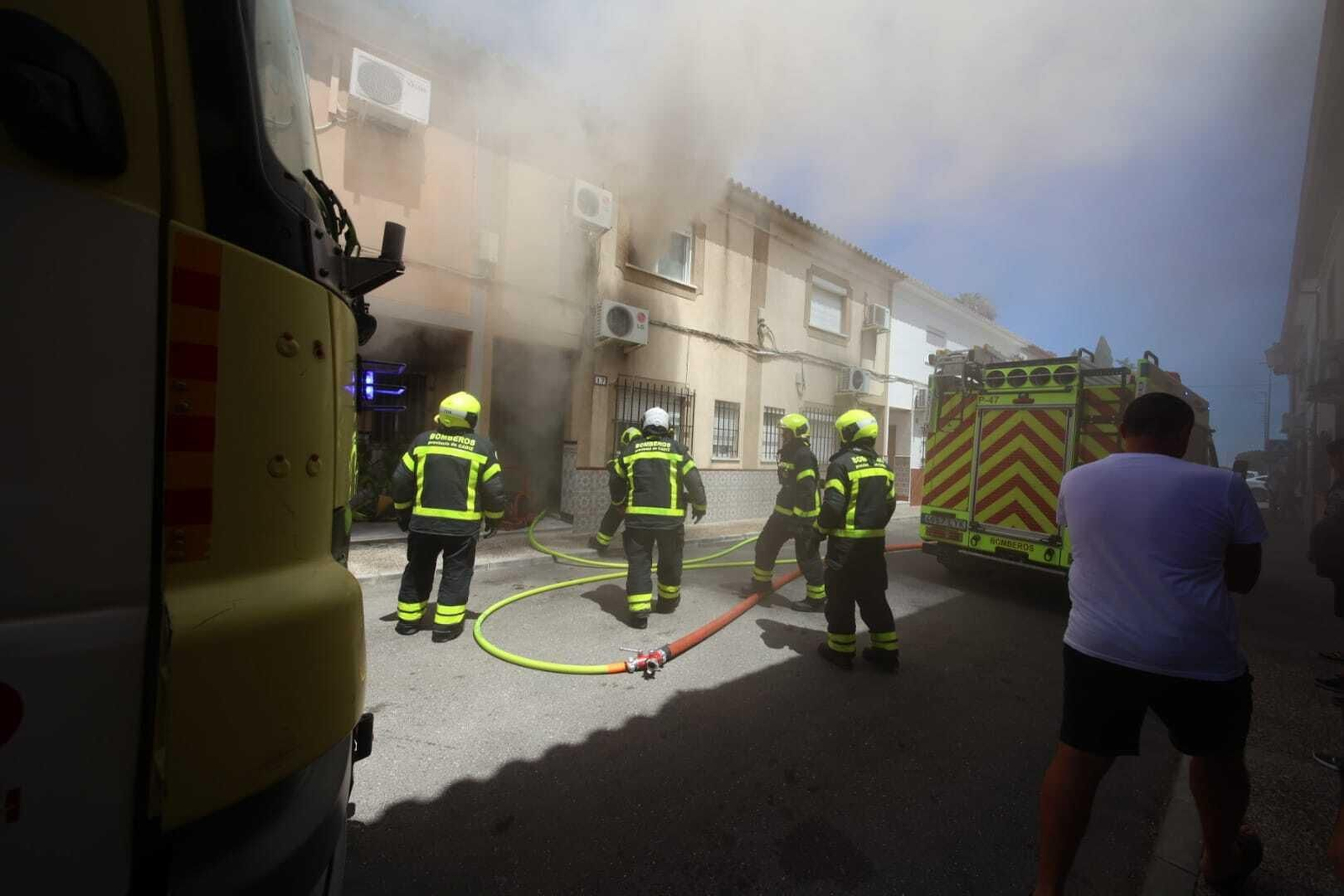 Incendio en una vivienda en Guadalcacín