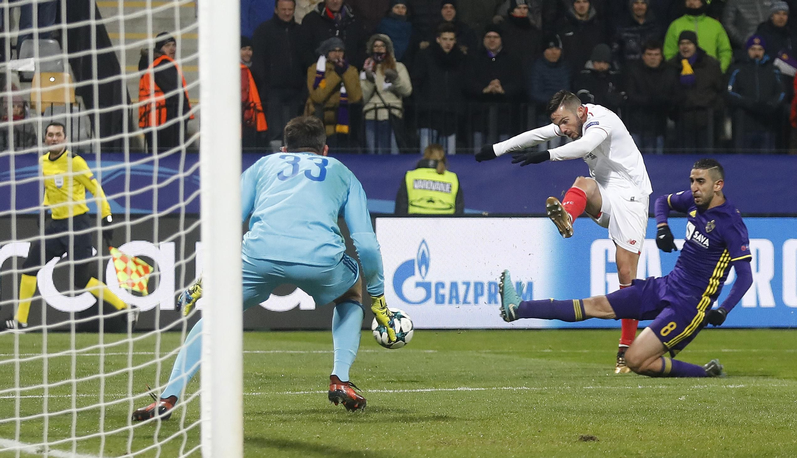 El Maribor-Sevilla FC, en imágenes