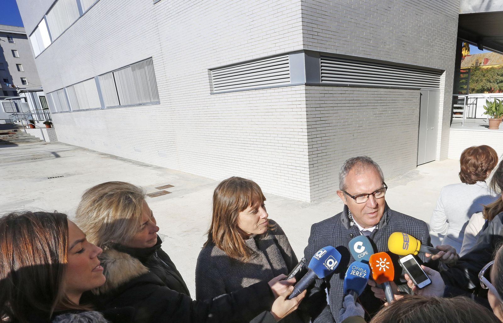 Laura Álvarez y Juan Luis Belizón, ayer en el Quiñones.