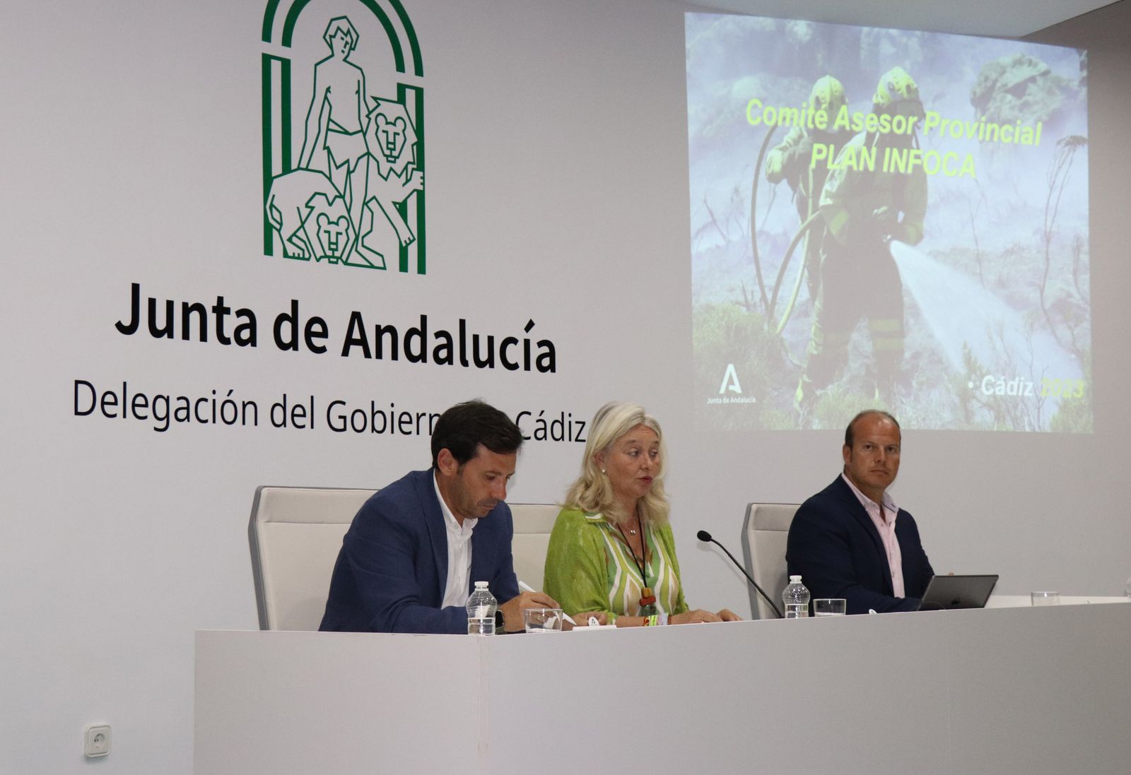 Un momento de la reunión del comité asesor provincial