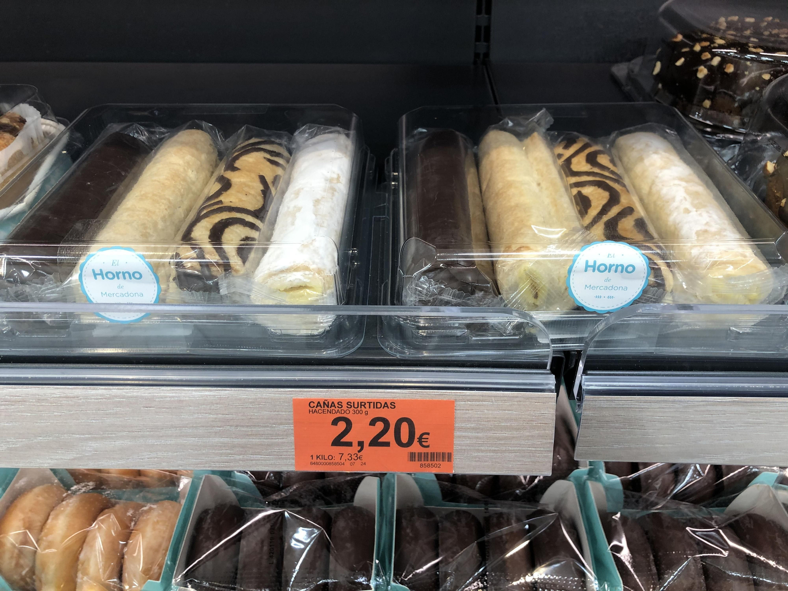 Nuevas cañas de hojaldre de Mercadona.