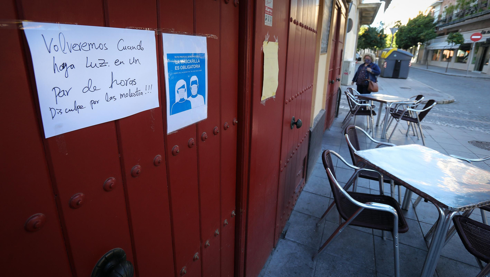 Bares y comercios principales afectados por los cortes de luz en el centro de Jerez